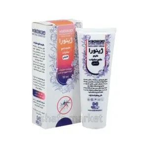 کرم گیاهی دافع حشرات ژینورا با ترکیبات طبیعی مثل سیاه‌ دانه و اسطوخودوس - 50 میلی‌ لیتر